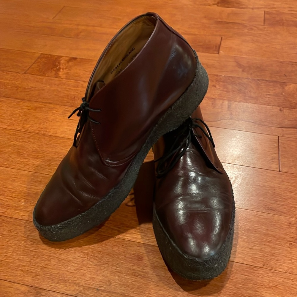 Sanders Joel Boot Burgundy Leather US Size 10